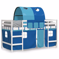 VidaXL 3206995 Lit pour enfant Bleu Polyester
