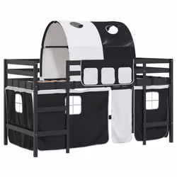 VidaXL 3206997, Noir, Blanc, Polyester, 90 x 200 mm, 1 pièce(s)