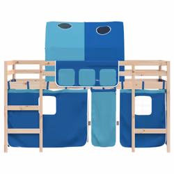 VidaXL 3207001 Lit pour enfant Bleu Polyester - Vue supplémentaire 4