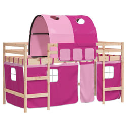 VidaXL 3207002 Lit pour enfant Rose Polyester
