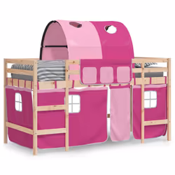 VidaXL 3207002 Lit pour enfant Rose Polyester
