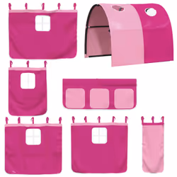 VidaXL 3207002 Lit pour enfant Rose Polyester - Vue supplémentaire 7