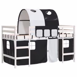 VidaXL 3207003, Noir, Blanc, Polyester, 90 x 190 mm, 1 pièce(s)