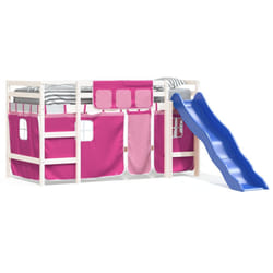 VidaXL 3207023 Lit pour enfant Rose Polyester
