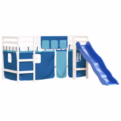 VidaXL 3207031 Lit pour enfant Bleu Polyester