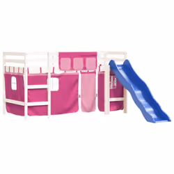 VidaXL 3207032 Lit pour enfant Rose Polyester