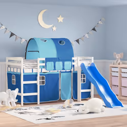 VidaXL 3207049 Lit pour enfant Bleu Polyester