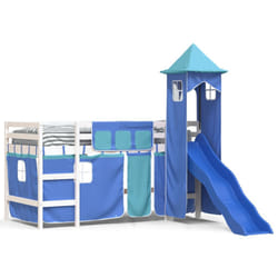 VidaXL 3207067 Lit pour enfant Bleu Polyester