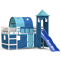 VidaXL 3207112 Lit pour enfant Bleu Polyester