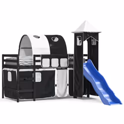 VidaXL 3207114, Noir, Blanc, Polyester, 90 x 190 mm, 1 pièce(s)