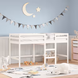 VidaXL 835887 Lit pour enfant Blanc Bois