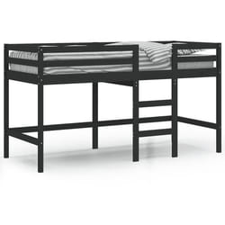 VidaXL 835891 Lit pour enfant Noir Bois