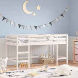VidaXL 835899 Lit pour enfant Blanc Bois