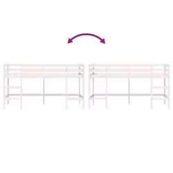 VidaXL 835901 Lit pour enfant Bois - Vue supplémentaire 8