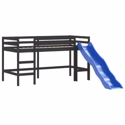 VidaXL 835912 Lit pour enfant Noir Bois