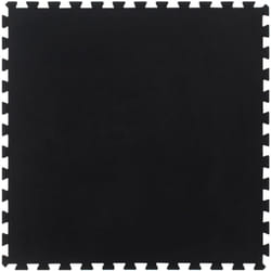 Carreau de sol en caoutchouc noir 12 mm 100x100 cm