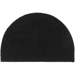 Vidaxl - Tapis de porte noir demi-rond 40x60 cm fibre de coco touffeté