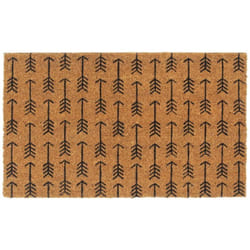 Tapis de porte naturel 45x75 cm fibre de coco touffeté Vidaxl