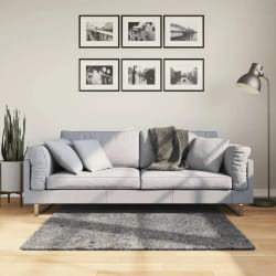 VidaXL Huarte - Tapis anthracite 120x120