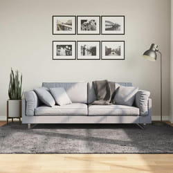 vidaXL Tapis HUARTE à poils courts doux lavable anthracite 160x230 cm