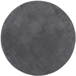 Vidaxl - Tapis huarte à poils courts doux et lavable anthracite ø 80 cm