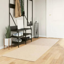 VIDAXL - Tapis Huarte beige 80x250 cm