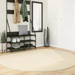 vidaXL Tapis HUARTE - Crème Ø 200 cm