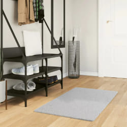 vidaXL Tapis HUARTE à poils courts doux et lavable gris 60x110 cm