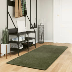 VidaXL Huarte Tapis poils courts 80x200 - Vert forêt