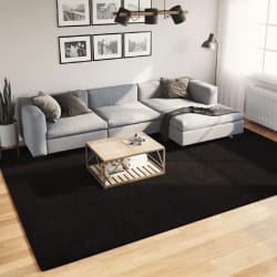VIDAXL Tapis HUARTE - 240x340 cm - Noir