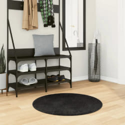 vidaXL HUARTE Tapis - Noir Ø 80