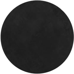 Vidaxl - Tapis huarte à poils courts doux et lavable noir ø 200 cm