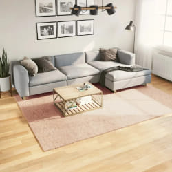 vidaXL Tapis HUARTE à poils courts doux lavable rouge clair 200x280 cm