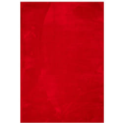 vidaXL Tapis HUARTE à poils courts doux et lavable rouge 140x200 cm