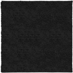 Vidaxl - Tapis shaggy pamplona poils longs moderne noir 160x160 cm