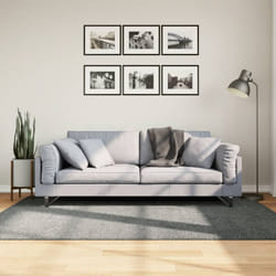 Vidaxl - Tapis shaggy à poils longs moderne vert 140x200 cm