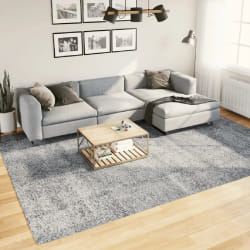 vidaXL Tapis shaggy PAMPLONA poils longs moderne bleu 240x340 cm