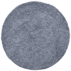 vidaXL Tapis shaggy PAMPLONA poils longs moderne bleu Ø 280 cm