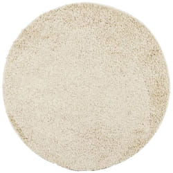 Tapis shaggy PAMPLONA poils longs moderne doré Ø 100 cm vidaXL