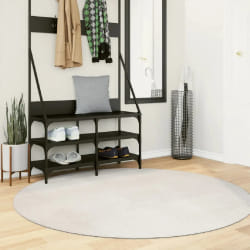 vidaXL Tapis IZA Rond Crème