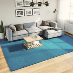 vidaXL Tapis OVIEDO à poils courts turquoise 240x340 cm
