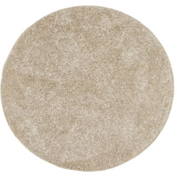 Vidaxl - Tapis istan à poils longs aspect brillant beige ø 100 cm