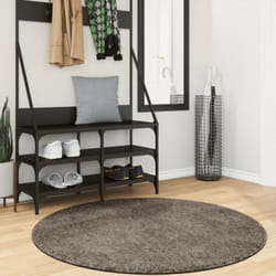 Vidaxl - Tapis istan à poils longs aspect brillant gris ø 120 cm
