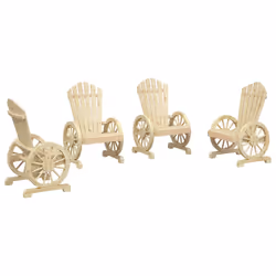 VidaXL 3207117, Bois, 110 kg, Adultes et enfants, 630 mm, 620 mm, 990 mm