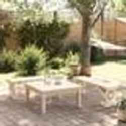 vidaXL Bancs de jardin lot de 2 bois de sapin massif