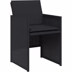 Détendez-vous et profitez de l'extérieur dans ces confortables chaises de jardin ! Matériau durable : la résine tressée, égal ...