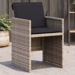 VidaXL 364937 chaise d'extérieur Terrace Siège rembourré Polyuréthane, Acier Anthracite