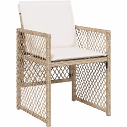 Détendez-vous et profitez de l'extérieur dans ces confortables chaises de jardin ! Matériau durable : la résine tressée, égal ...