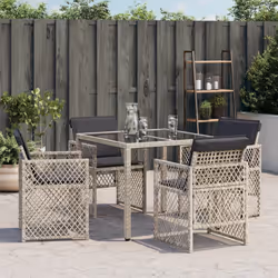 VidaXL 364954 chaise d'extérieur Dîner, Linge, Terrace Siège rembourré Dossier rembourré Tissu, mousse, Polyester, Polyuréthane Anthracite, Gris