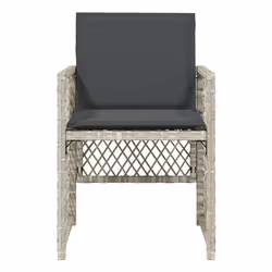 VidaXL 364954 chaise d'extérieur Dîner, Linge, Terrace Siège rembourré Dossier rembourré Tissu, mousse, Polyester, Polyuréthane Anthracite, Gris - Vue supplémentaire 4